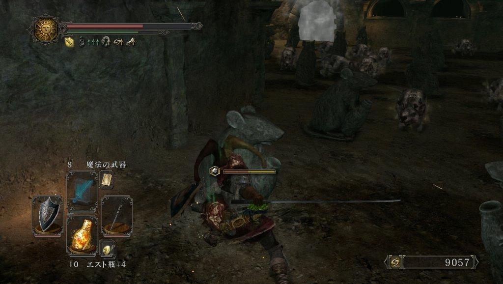 Dark Soulsii ダークソウル2 その17 聖人墓所 クズ底 西へ東へ