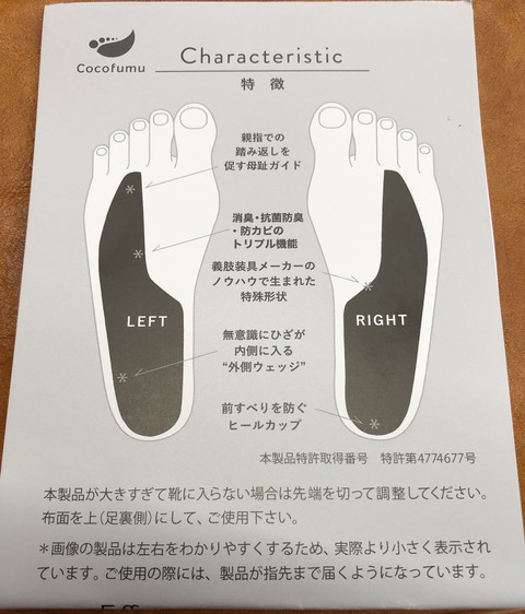 靴のインソール
