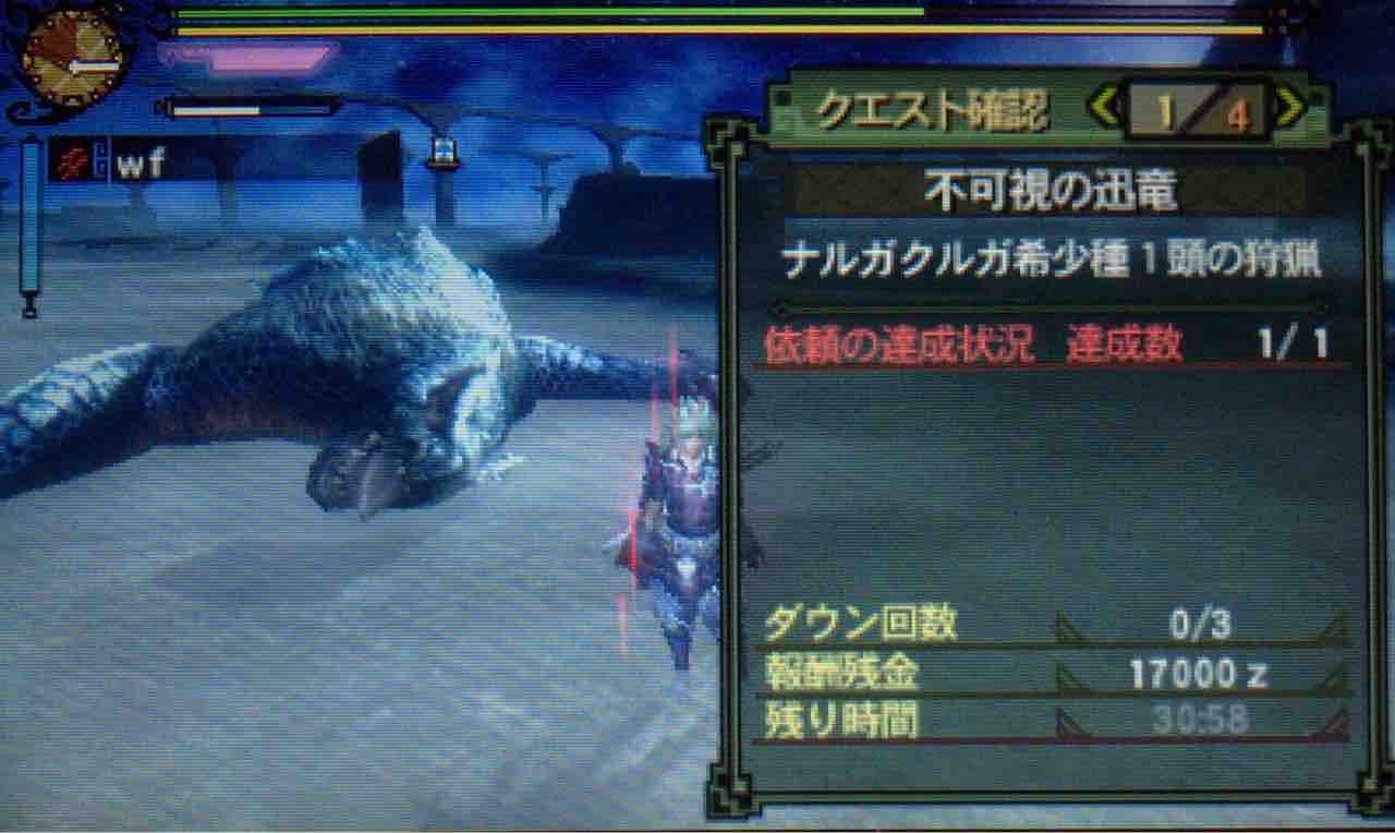 Mh3g ナルガクルガ希少種 ゲームをやるぞ Mh3g ナルガクルガ希少種 ゲームをやるぞ