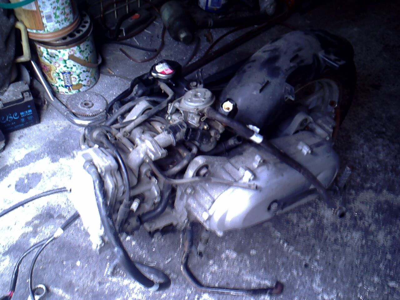 あさみのクレアスクーピー エンジン載せ替え開始！ : ライブディオZX