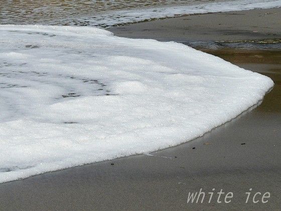 波の花ができるほどではなかったです。 : WHITE ICE