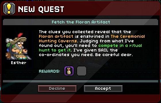メインクエスト【Fetch the Floran Artifact】攻略 : Starbound 攻略・データ情報ブログ