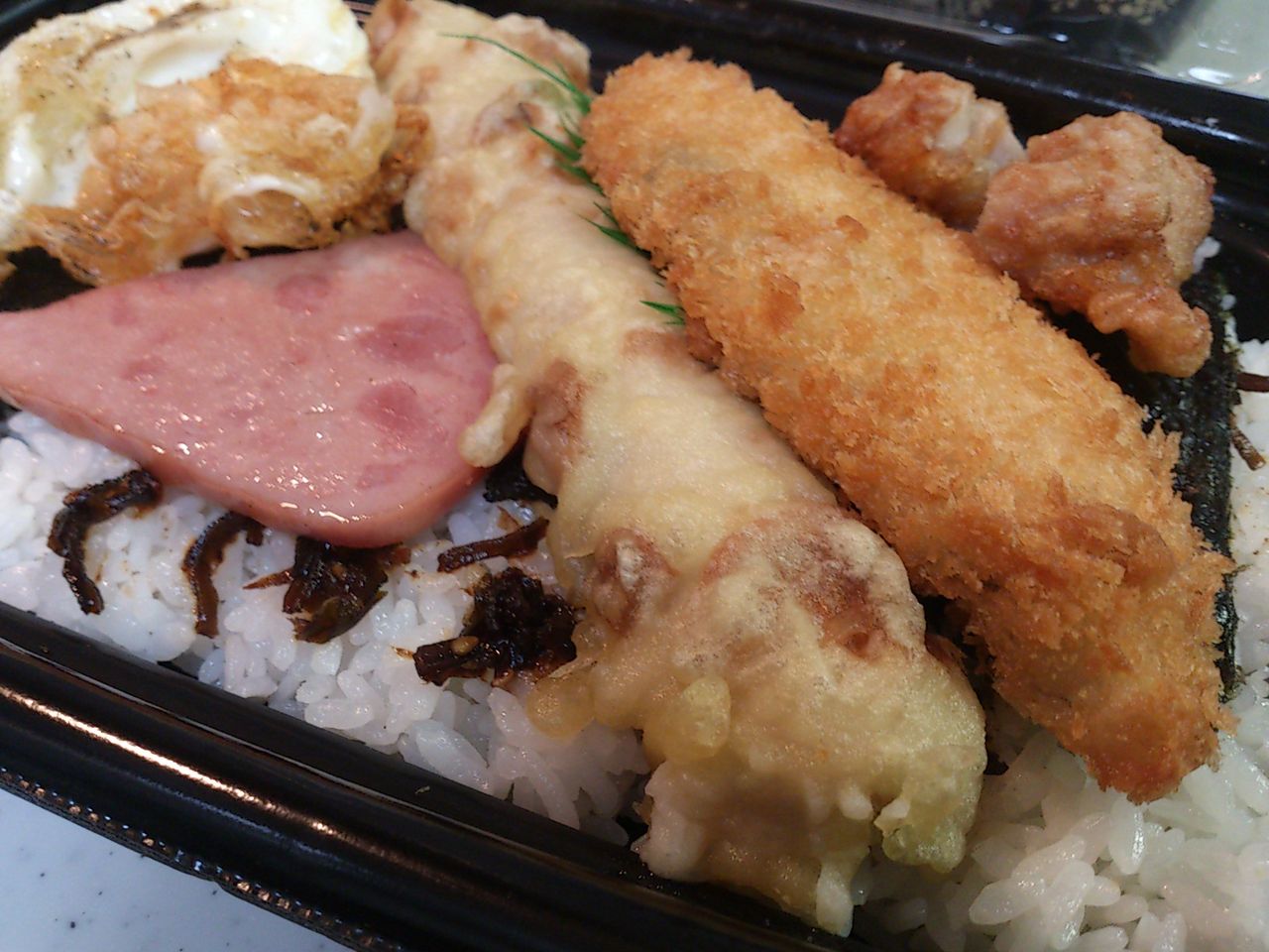 ほっともっと Bigのり弁 白身フライ 東山水上行