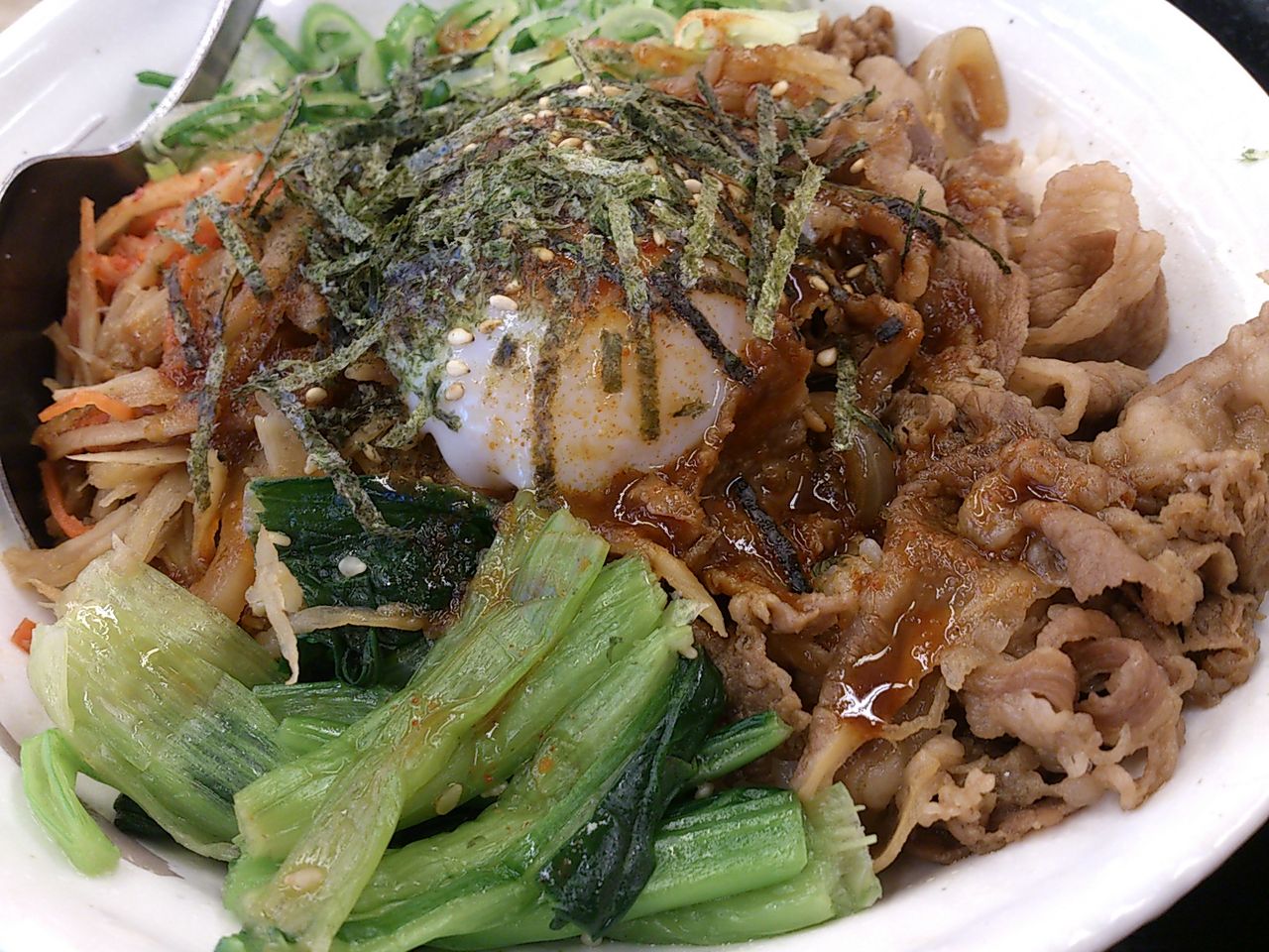 松屋 ビビン丼 東山水上行