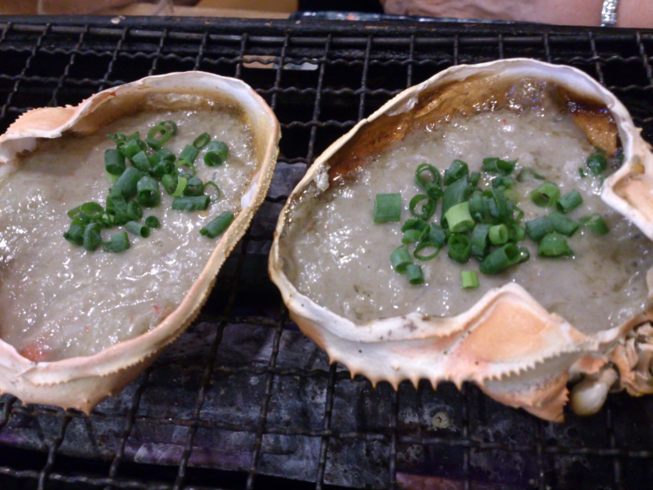 磯丸水産 蟹味噌甲羅焼き ミニうどん 東山水上行 磯丸水産 蟹味噌甲羅焼き ミニうどん 東山水上行