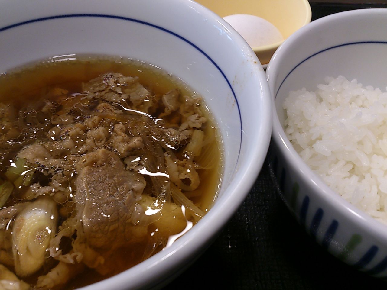 なか卯 肉すい朝定食 東山水上行