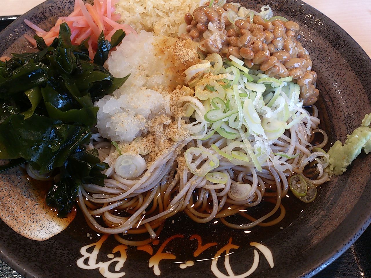 ゆで太郎 鬼おろし納豆もりそば 東山水上行