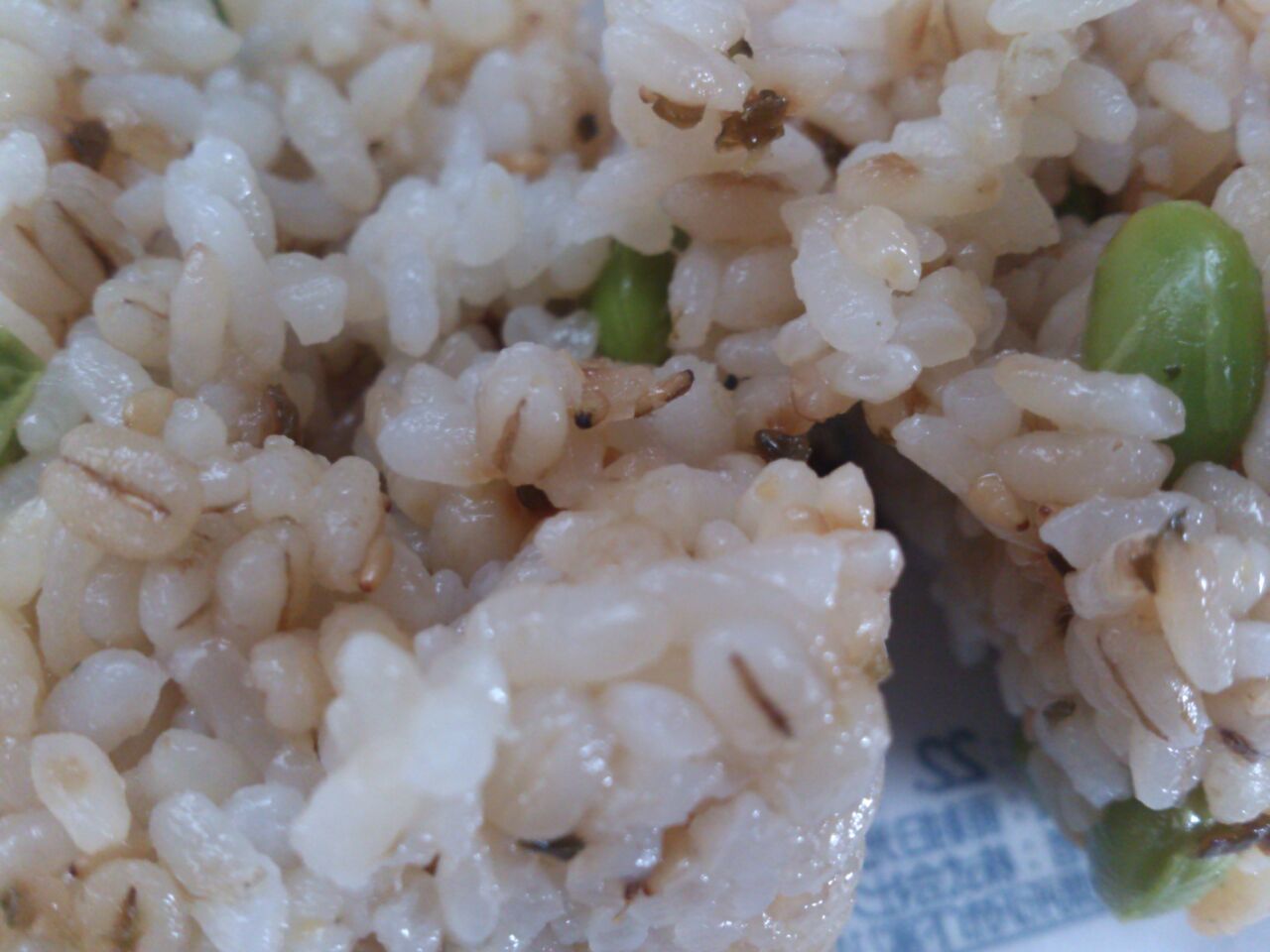 ローソン おにぎり屋 胡麻さけ 枝豆と塩昆布 東山水上行