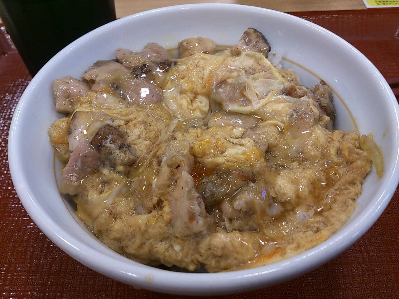 なか卯 備長炭 炭火焼き親子丼 東山水上行