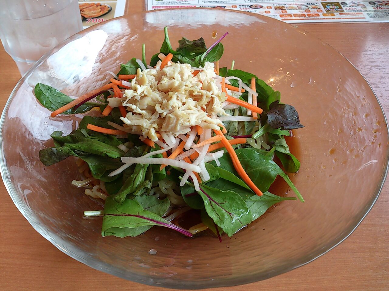 幸楽苑 ごま油香る 彩り野菜と蒸し鶏の さっぱり冷し中華 東山水上行