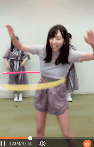 北野日奈子の縄跳び 新内眞衣のフラフープ Gif Weibo 坂道の娘たち