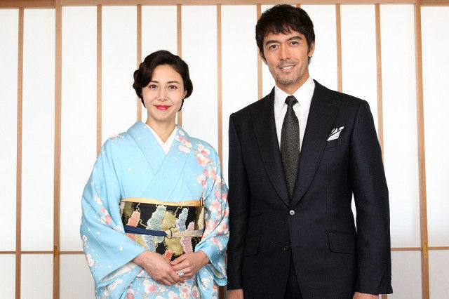 阿部寛 松嶋菜々子の着物姿にほれぼれ やっぱ超キレイだな シネマワールド 2ch