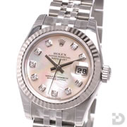 Rolex ロレックス ng パーペチュアル デイトジャスト Wg Ss5列 ピンクシェル 10pダイヤ 時計 Com Dy Oree Watch Com オリーウォッチ