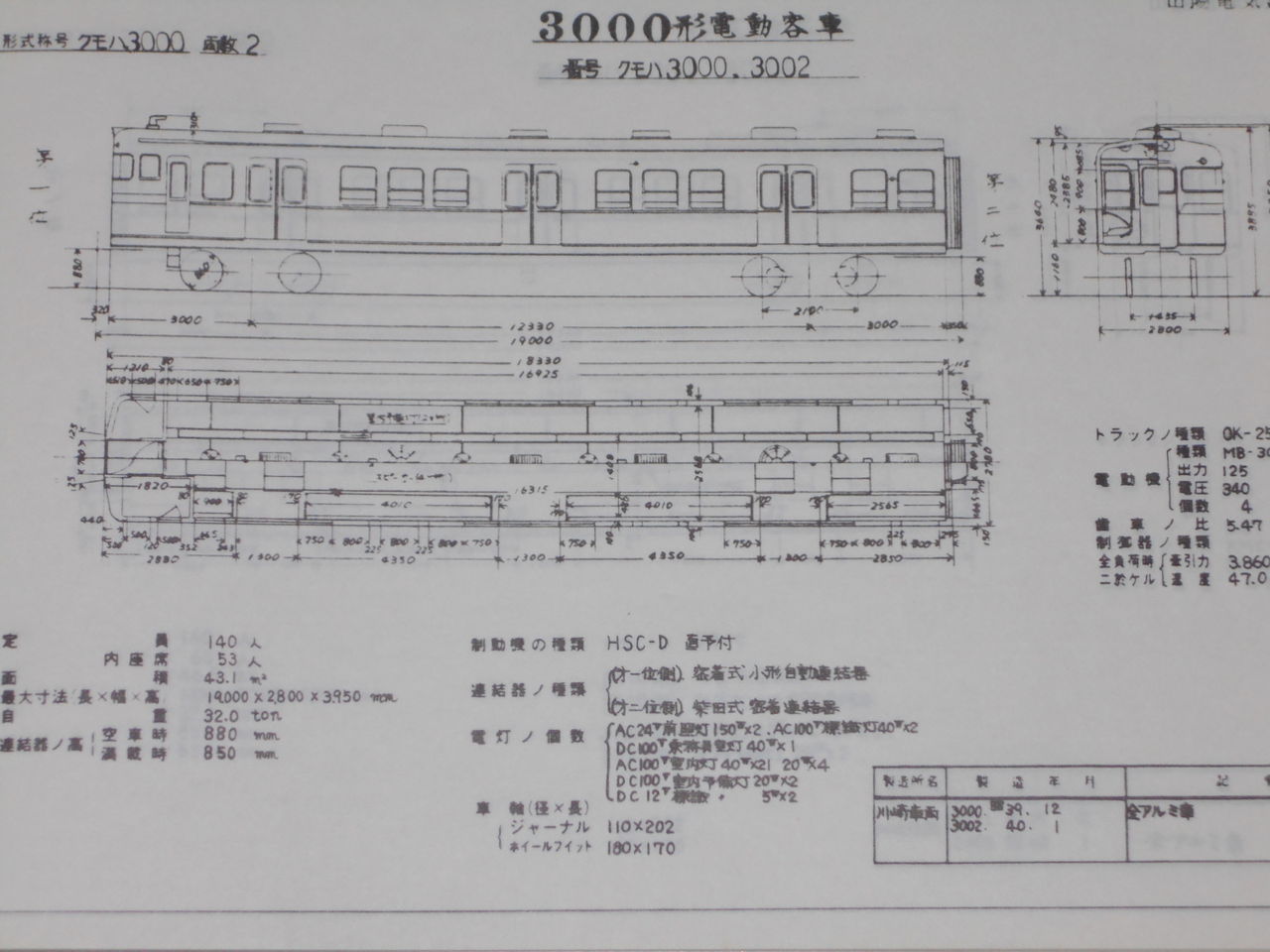 山陽電車 車両形式図集 神戸の海と山が好き