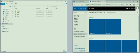 OneDriveを利用したクラウド統合