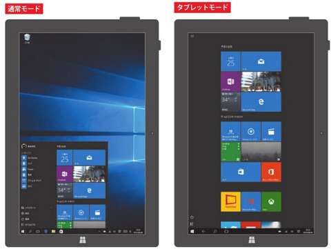 タブレットモードの特性を知る