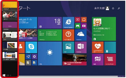Windows 8.1の「最近使用したアプリ一覧」