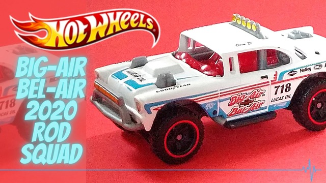 2020 HOT WHEELS DIE CAST HW ROD SQUAD #1/10 CHEVY BIG-AIR BEL-AIR CAR