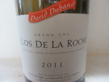 クロ・ド・ラ・ロッシュ 2013 ダヴィド・デュバン クロ・ド・ラ