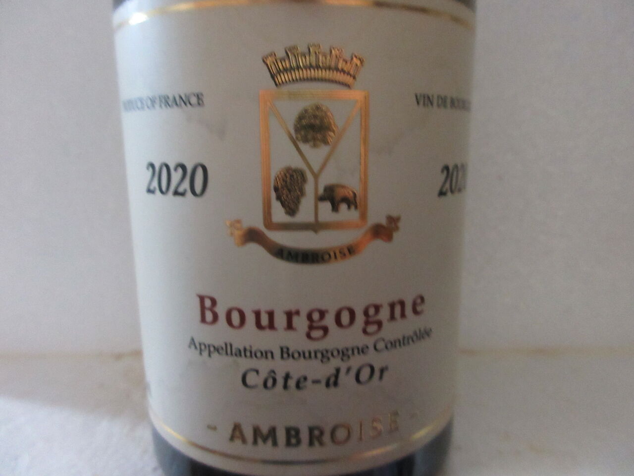 ベルトラン・アンブロワーズ ブルゴーニュ コート・ドール2020