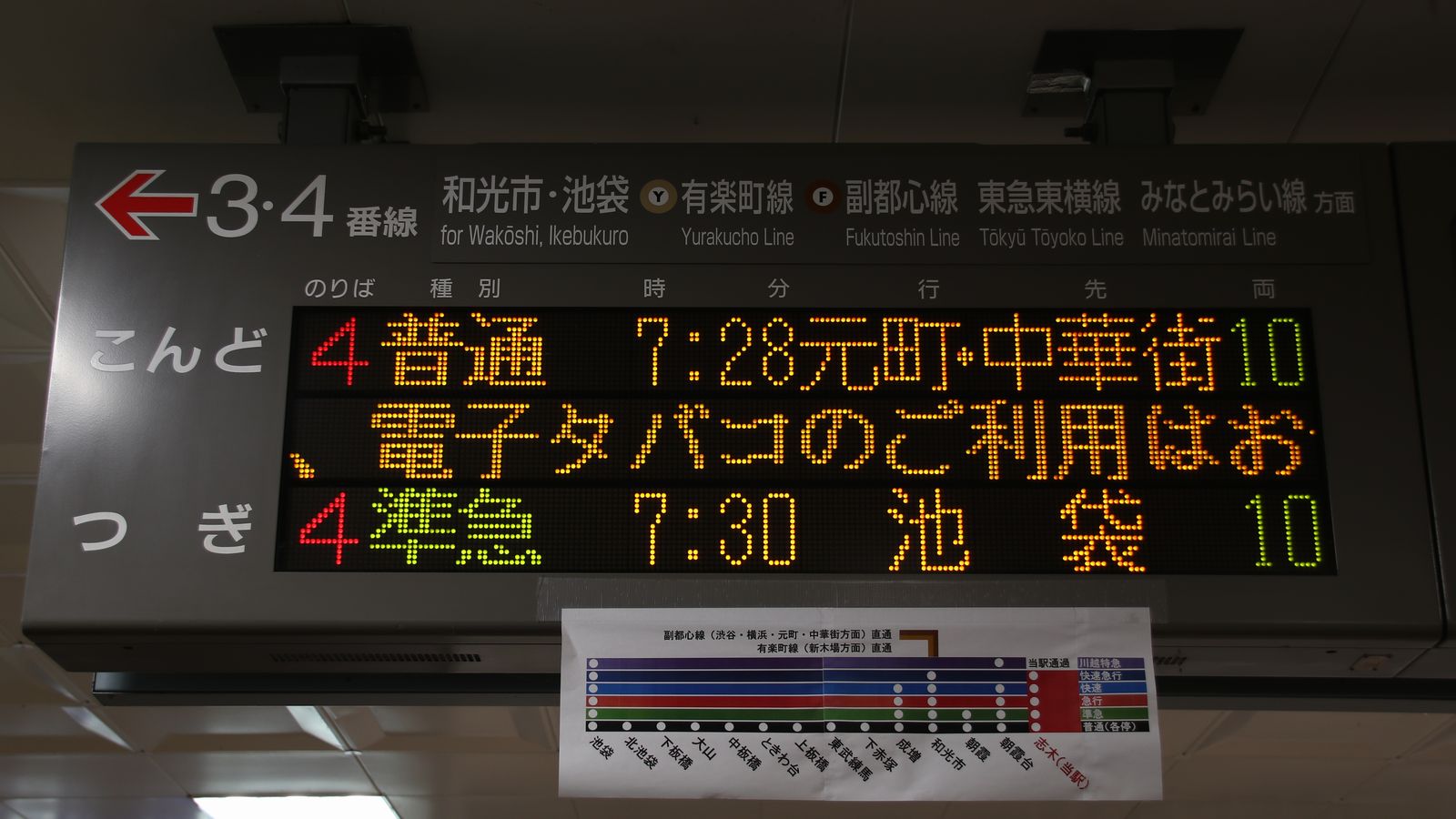 東武東上線 志木駅 海峡を越えた先には 東武東上線 志木駅 海峡を越えた先には