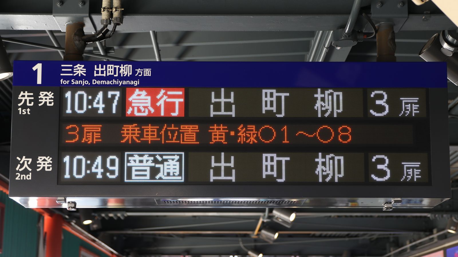 京阪本線 伏見稲荷駅 海峡を越えた先には 京阪本線 伏見稲荷駅 海峡を越えた先には
