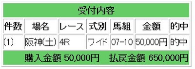 競馬的中