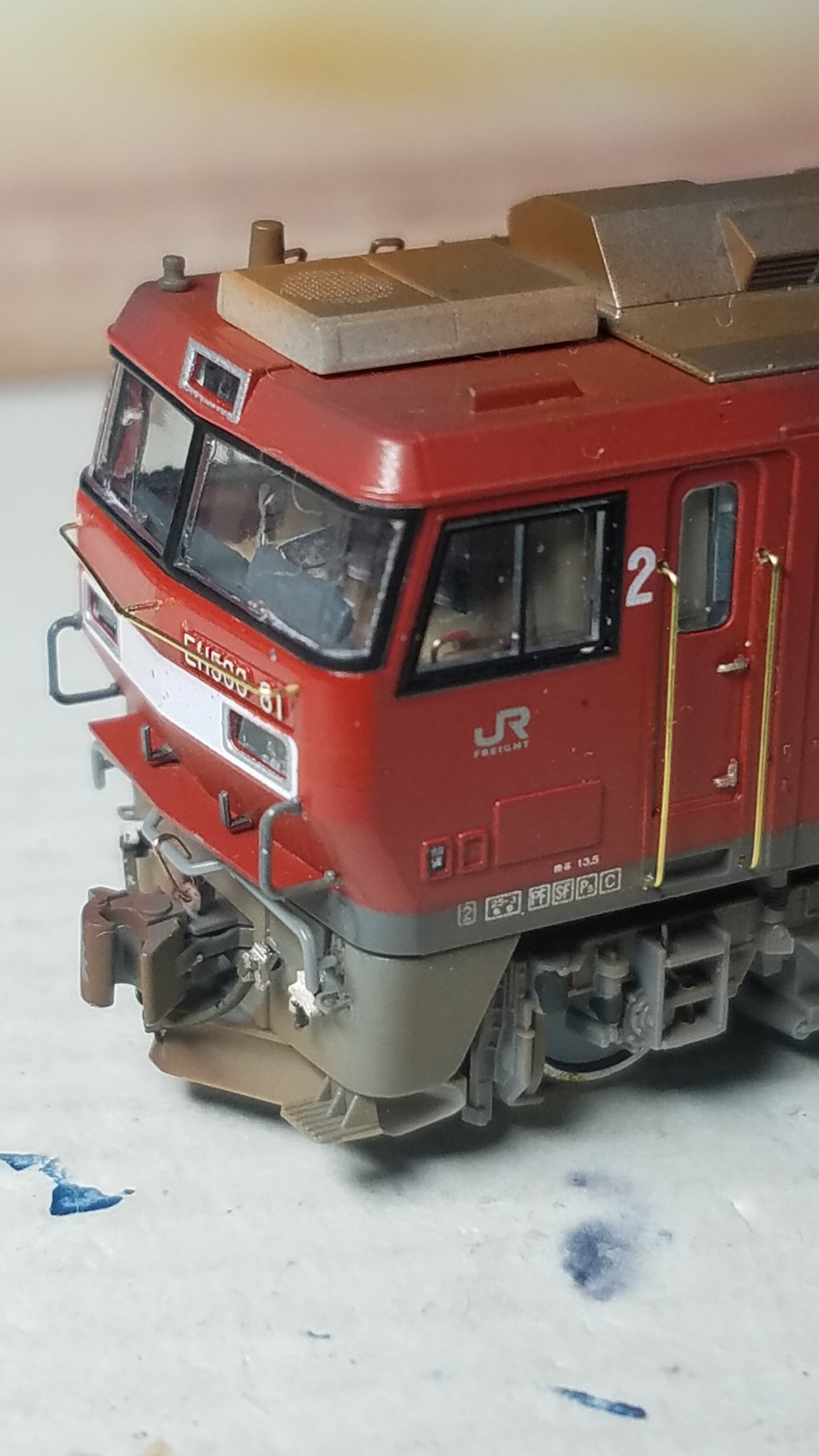 Kato 3037-2 EH500 3次形後期仕様の加工整備 その④ : (仮称 Kato 3037-2 EH500 3次形後期仕様の加工整備 その④ : (仮称