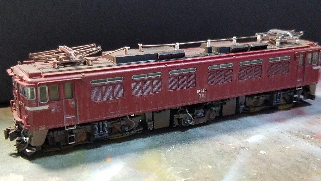Kato 3080-1 ED78 1次形のウェザリング : （仮称）東北本線 岩