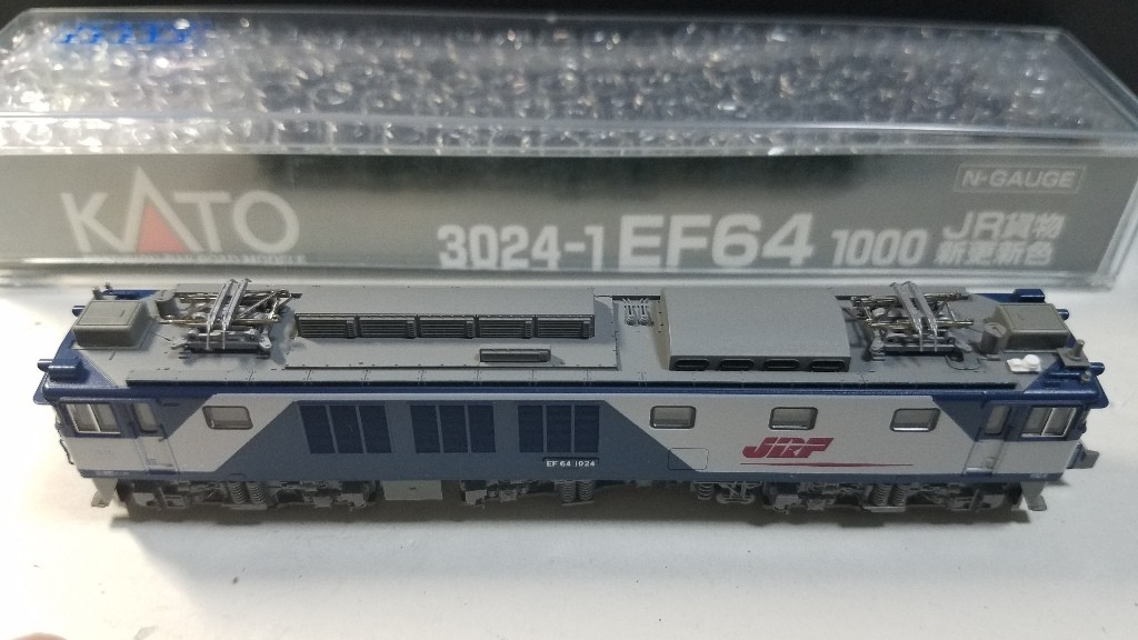 Kato3024-1 EF64 1000 JR貨物新更新色の加工整備その① : (仮称 Kato3024-1 EF64 1000 JR貨物新更新色の加工整備その① : (仮称