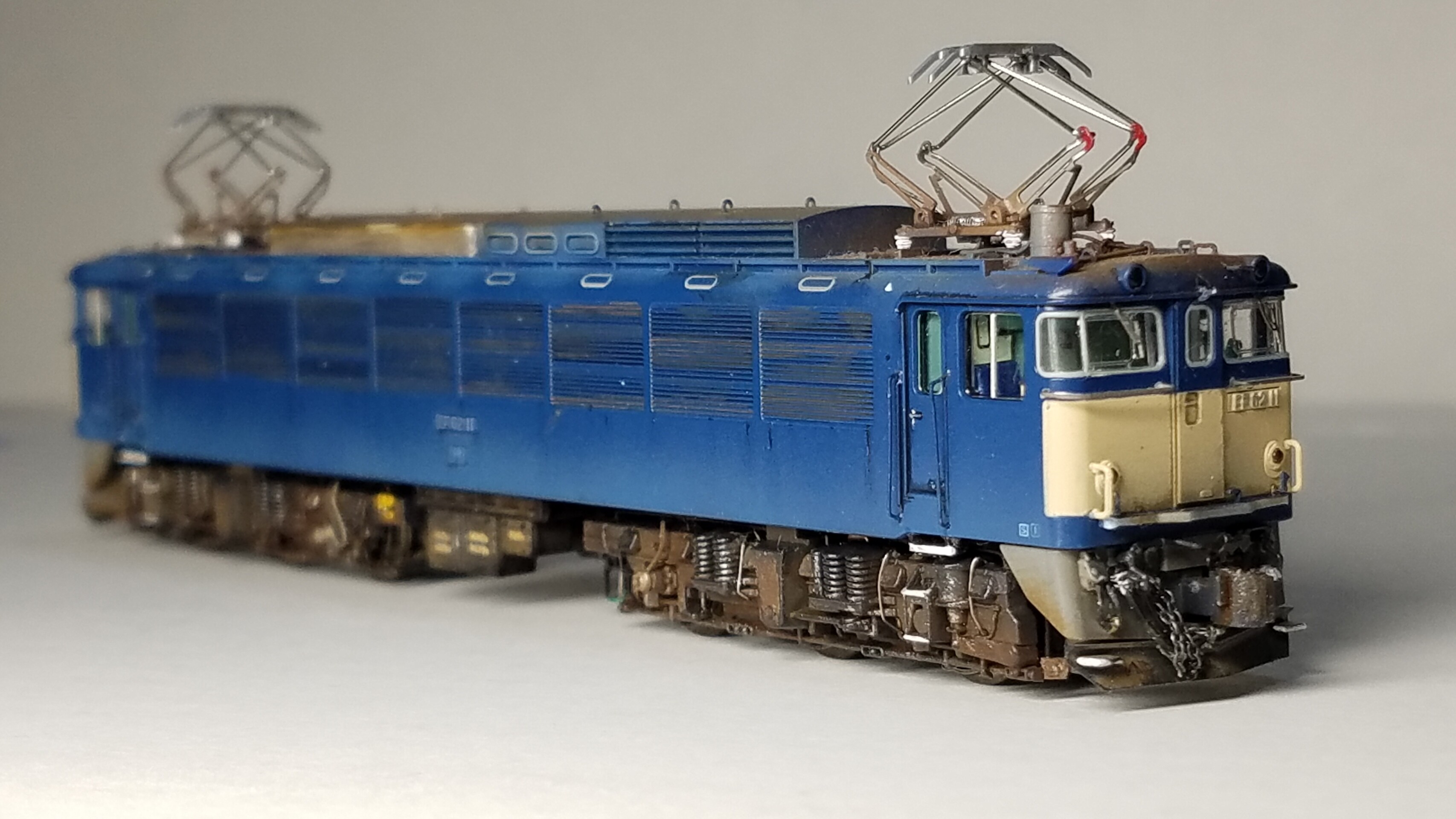 Kato 3058-1 EF62 前期形 11号機の追加台車の精密加工整備