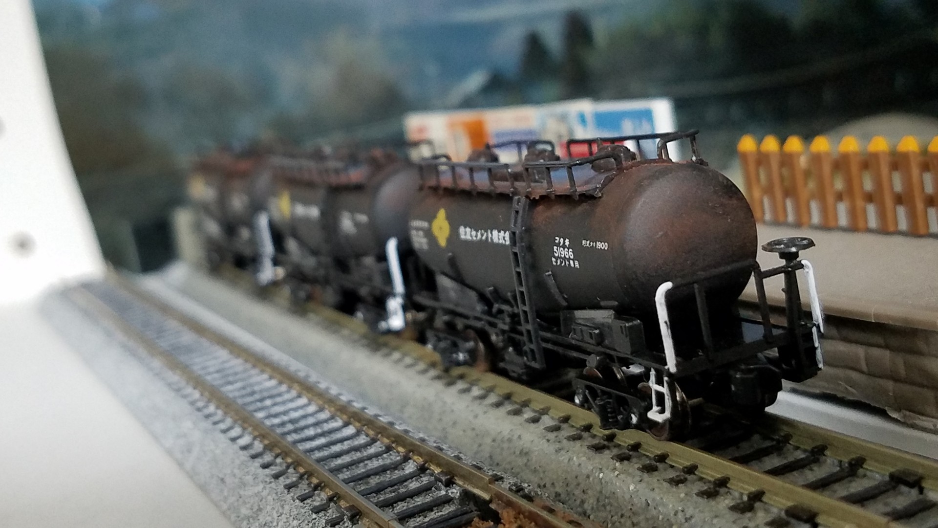 河合商会KP-106 タキ1900 住友セメントの黒染め車輪化 : （仮称）東北