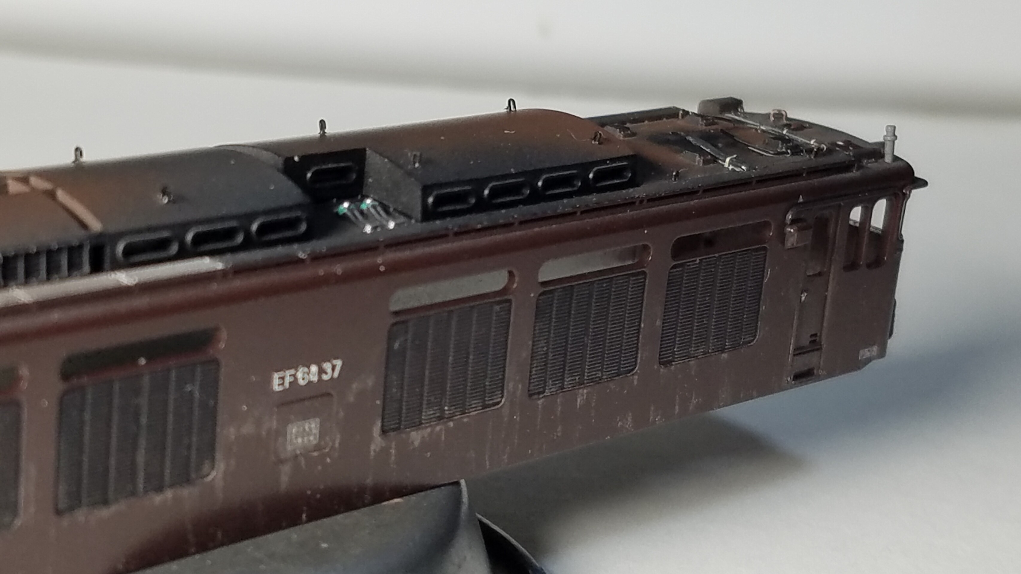 Kato 3041-3 EF64 37 茶色の追加加工整備 その② : （仮称）東北本線