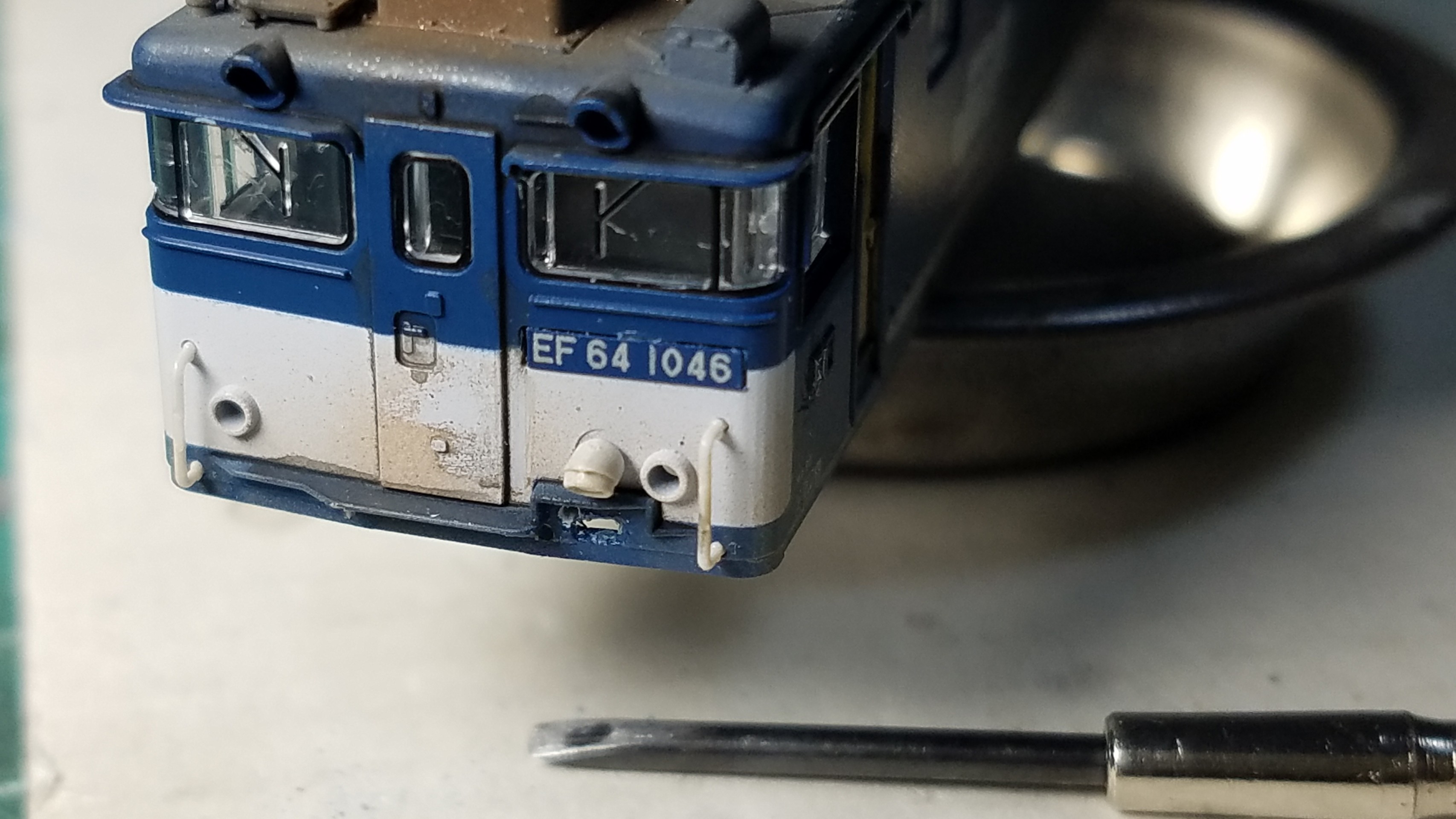 Kato 3023-5 EF64 1000 JR貨物 広島更新色タイプの追加加工整備