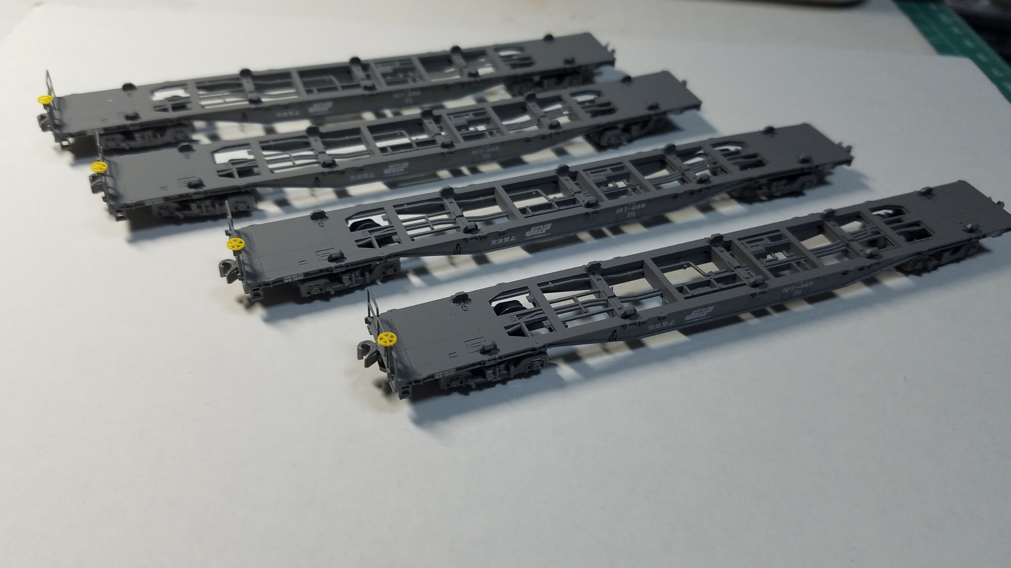 Kato 10-1433 コキ107の加工整備 : （仮称）東北本線 岩○機関区