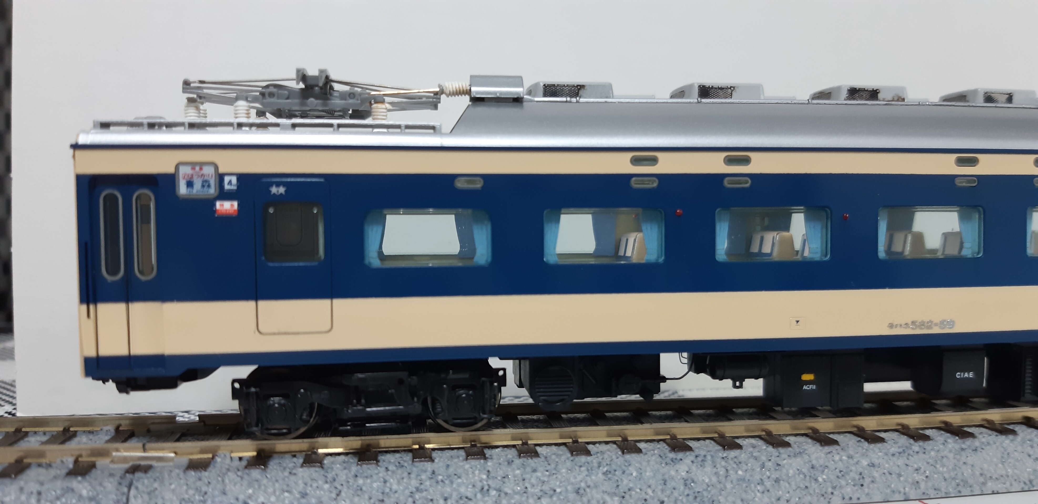 TOMIX HO-019 国鉄 583系 13両フル編成の精密加工整備 その⑤