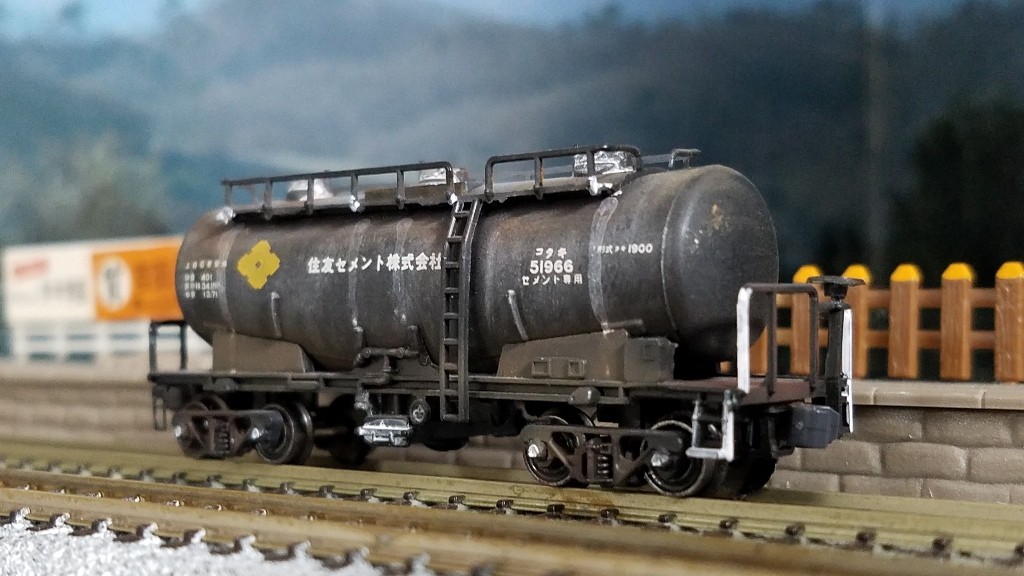 河合KP-106 タキ1900住友セメントのウェザリング : （仮称）東北本線