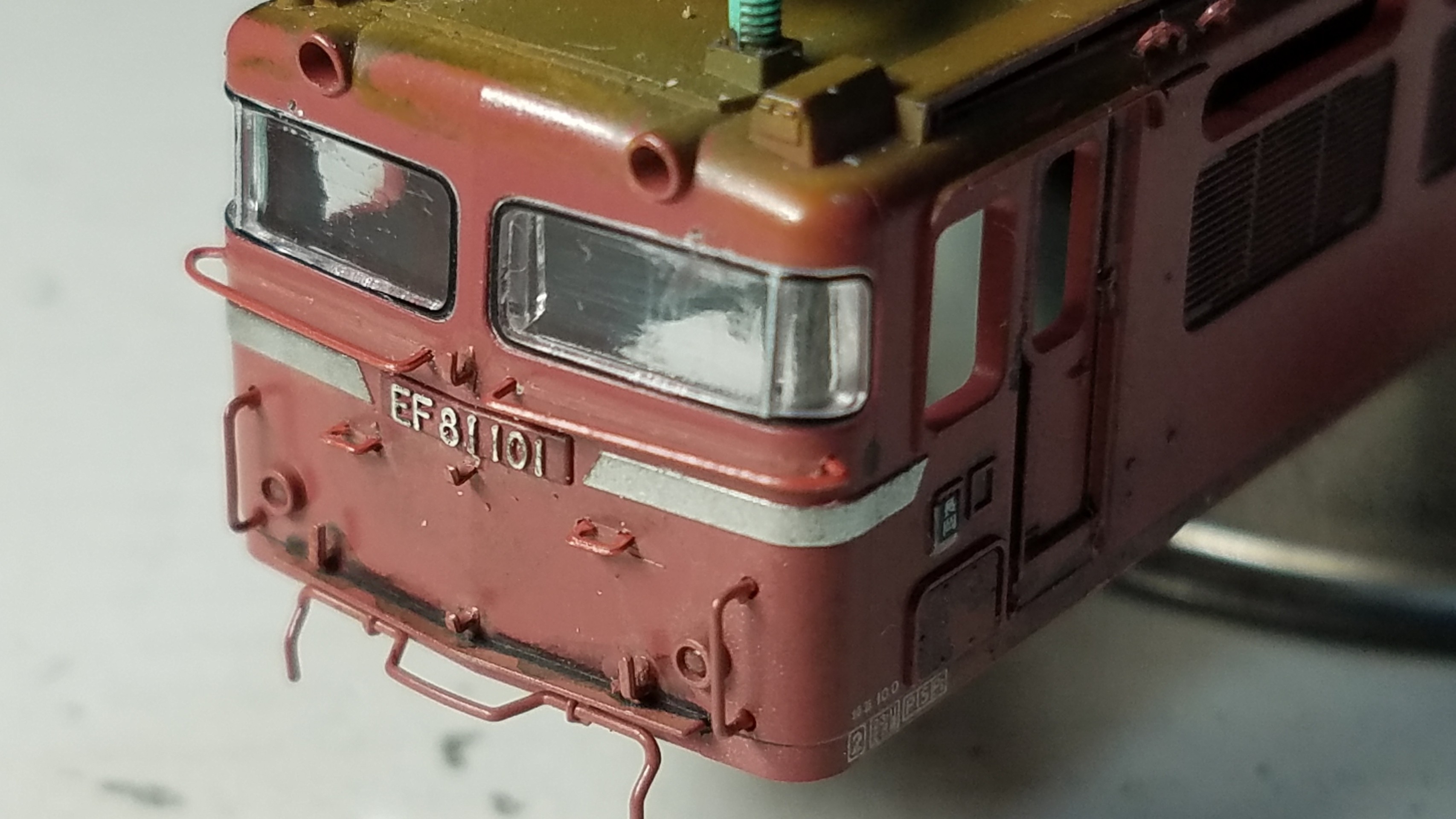Kato 3066-3 EF81 一般色 敦賀運転派出の追加加工整備 その②
