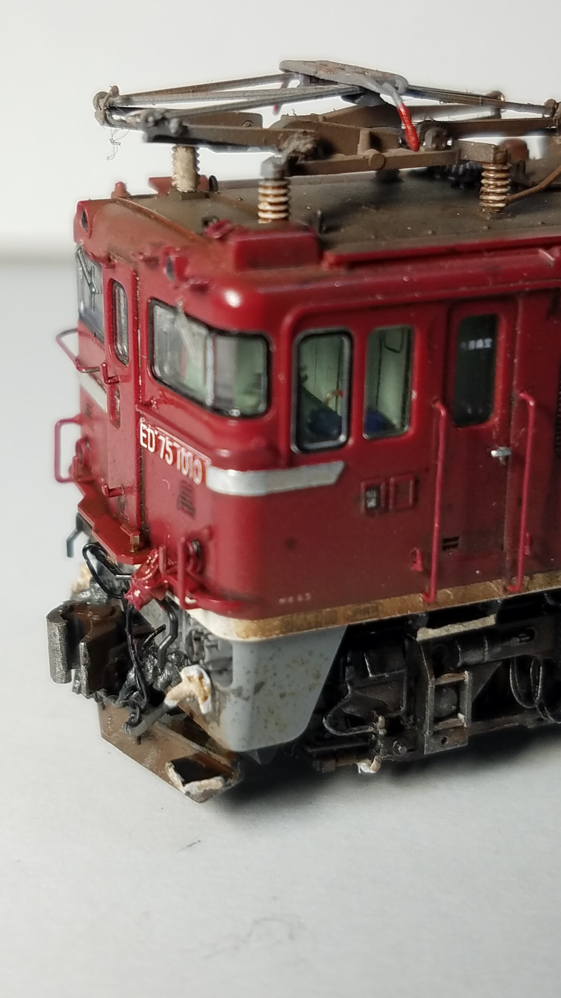 TOMIX 2105 ED75 1000 （前期形・JR貨物新更新車）の追加加工
