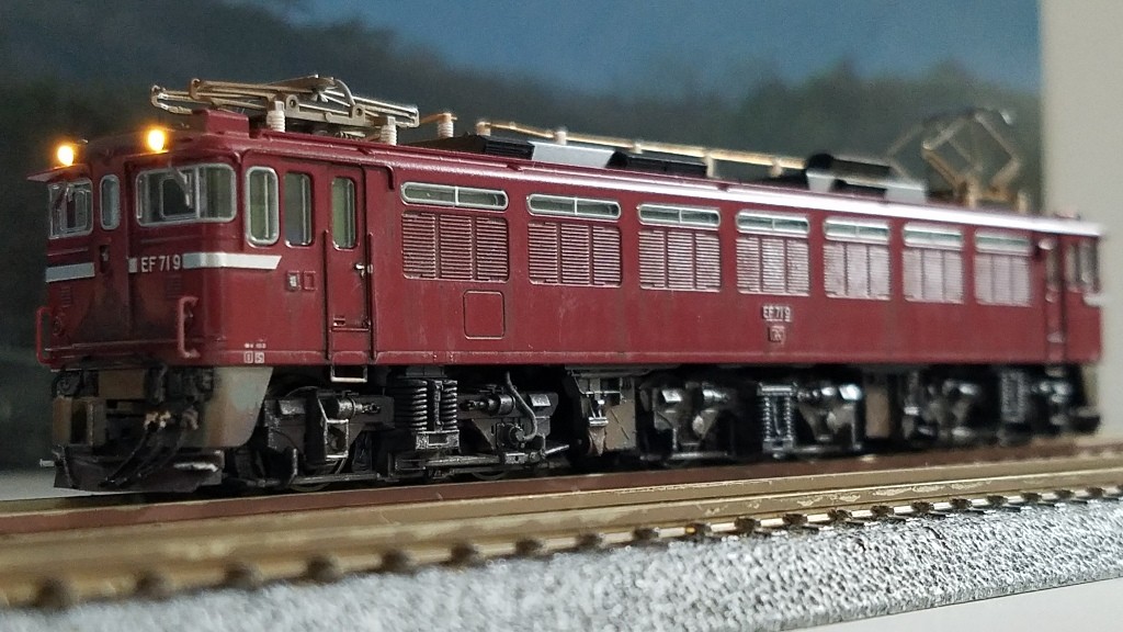 Kato 3079-1 EF71 1次形のウェザリング② : （仮称）東北本線 岩