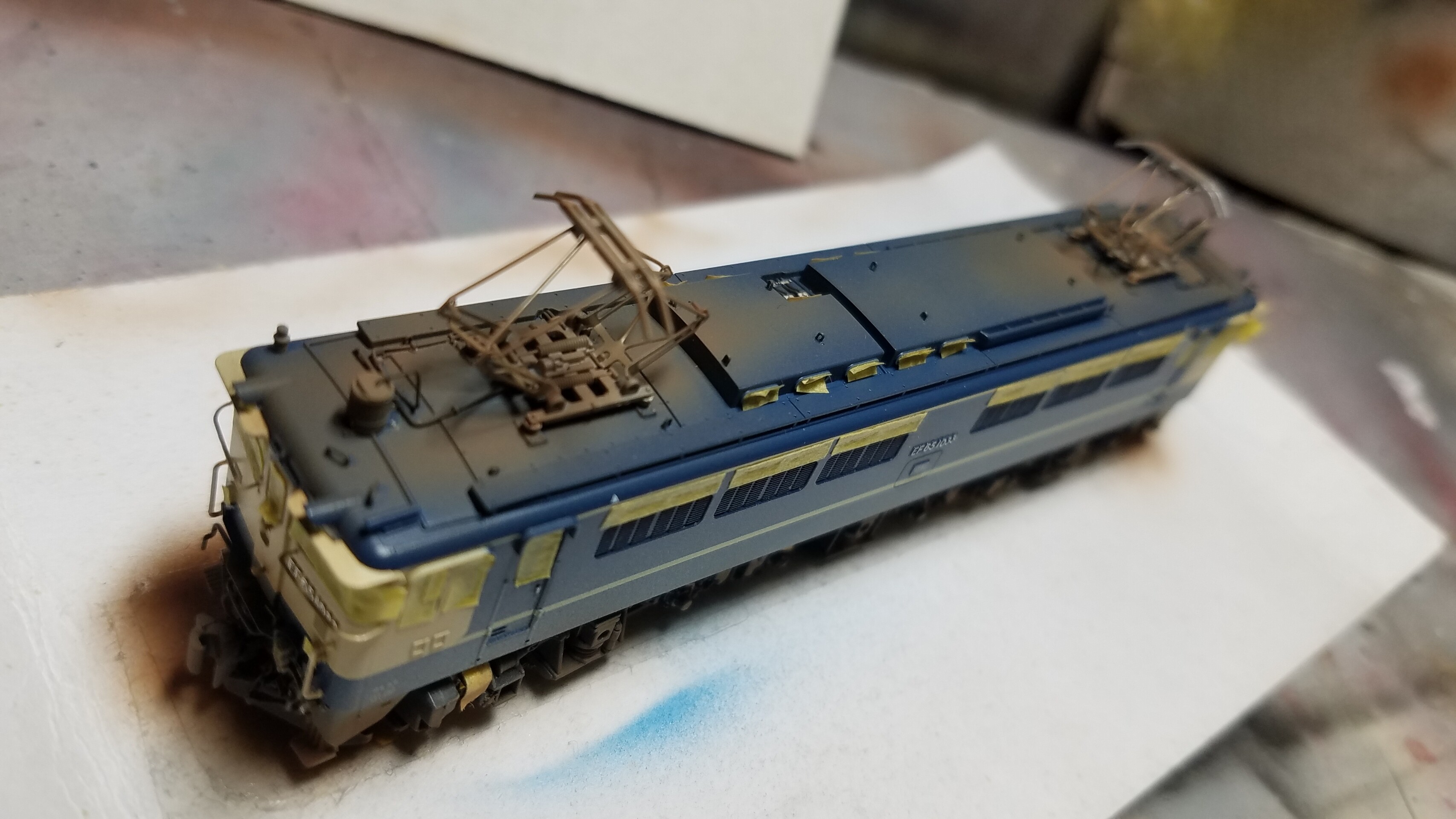 EF65 2139全般検査出場時 精密加工品 Kato 3089-1 EF65 1000 前期形の精密加工整備 その③ : （仮称