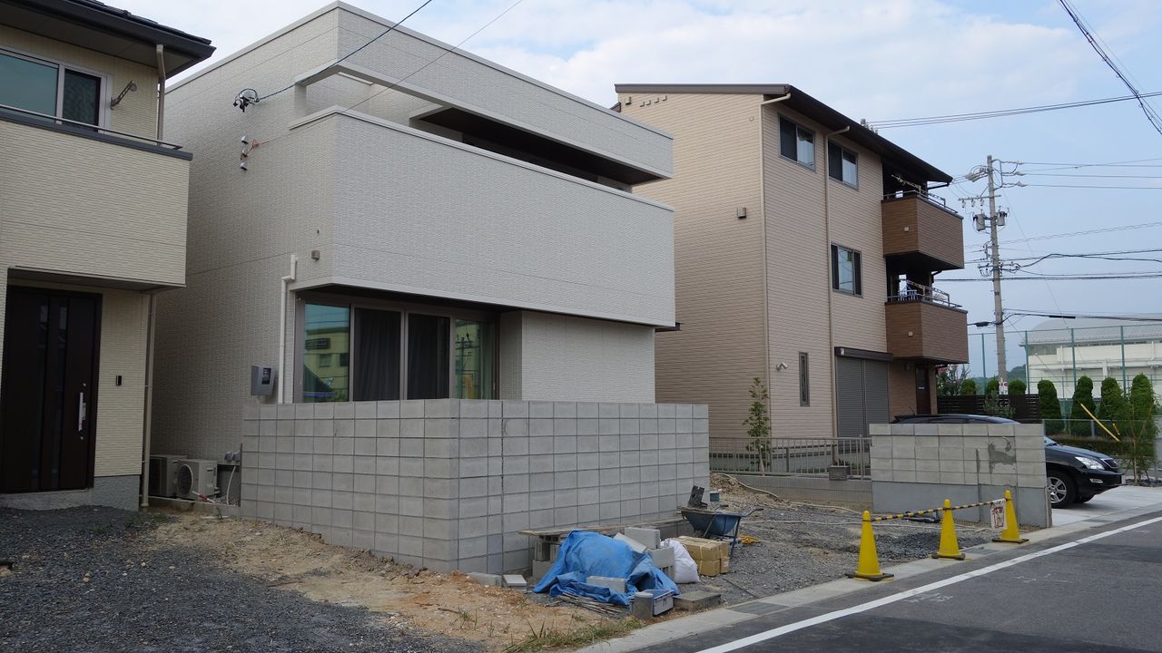 日進市で工事中の積水ハウスのモダンな外構です 愛知県の外構ショップ Wise Gallery ワイズギャラリー エクステリア日記 日進市で工事中の積水ハウスのモダンな外構です 愛知県の外構ショップ Wise Gallery ワイズギャラリー エクステリア日記