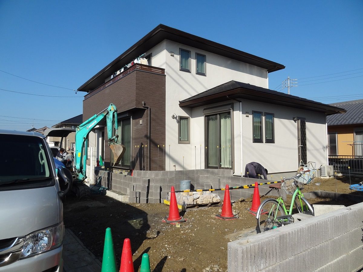 住友林業の和モダンなセミクローズ外構です 愛知県の外構ショップ Wise Gallery ワイズギャラリー エクステリア日記