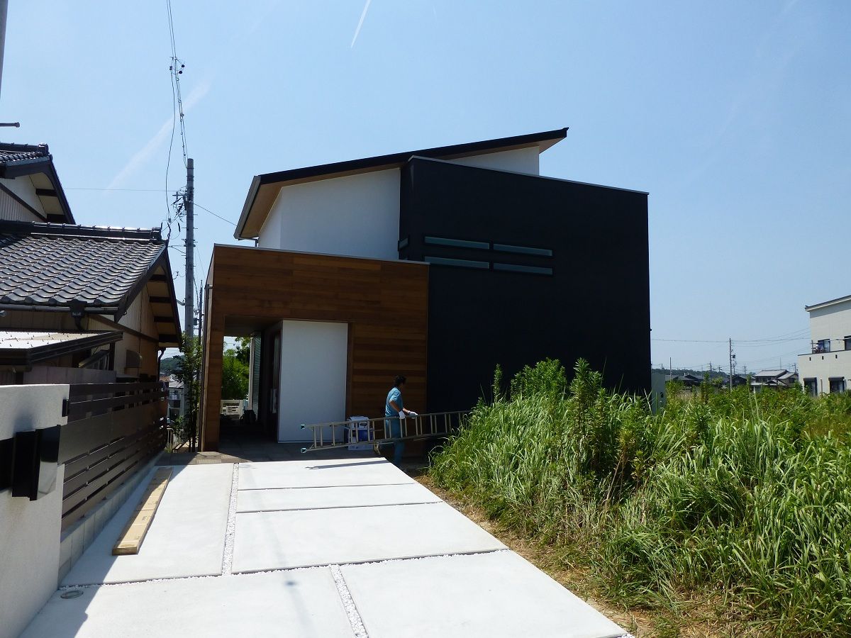 武豊町のデザイナーズハウスの外構が完成しました 愛知県の外構ショップ Wise Gallery ワイズギャラリー エクステリア日記 武豊町のデザイナーズハウスの外構が完成しました 愛知県の外構ショップ Wise Gallery ワイズギャラリー エクステリア日記