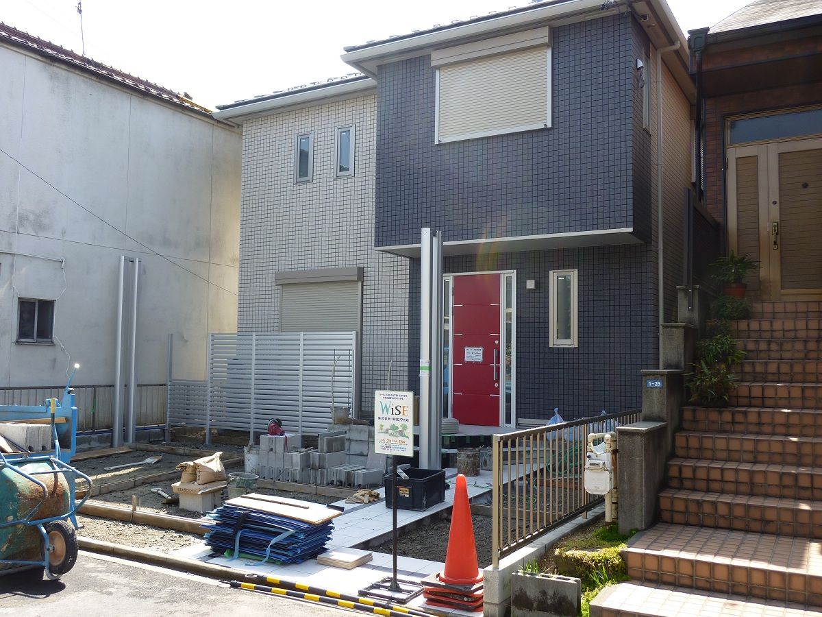 西区で工事中のパナホームのシンプルモダン外構です 愛知県の外構ショップ Wise Gallery ワイズギャラリー エクステリア日記