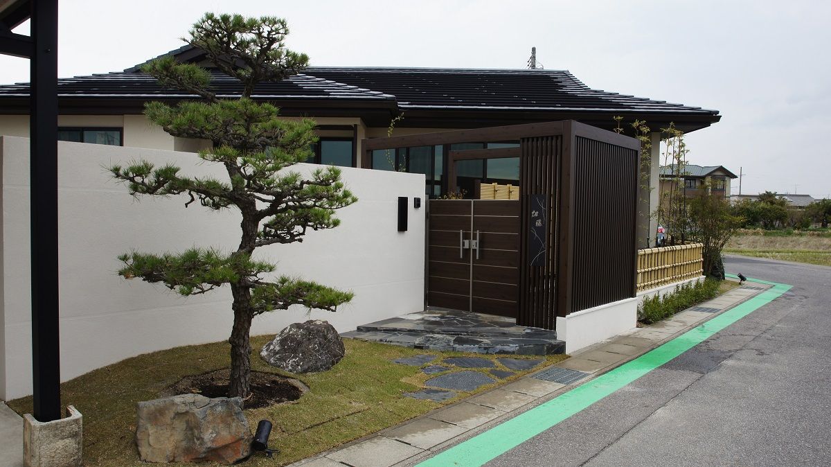 平屋の和風エクステリアが完成しました 愛知県の外構ショップ Wise Gallery ワイズギャラリー エクステリア日記