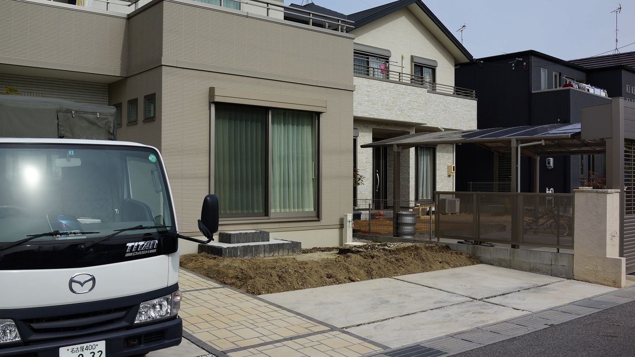 南向き道路の目隠しを重視したリフォーム外構です 愛知県の外構ショップ Wise Gallery ワイズギャラリー エクステリア日記