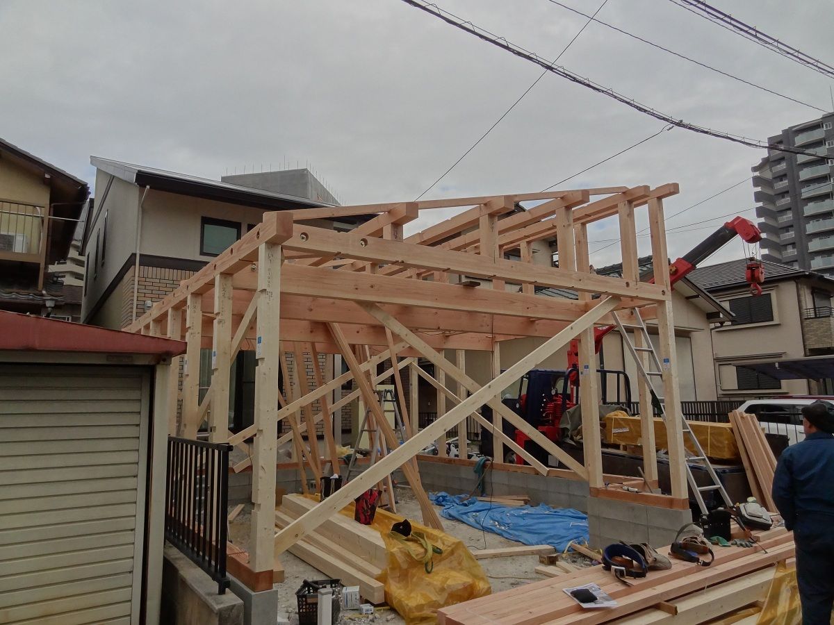 木造ガレージの工事が始まりました 愛知県の外構ショップ Wise Gallery ワイズギャラリー エクステリア日記