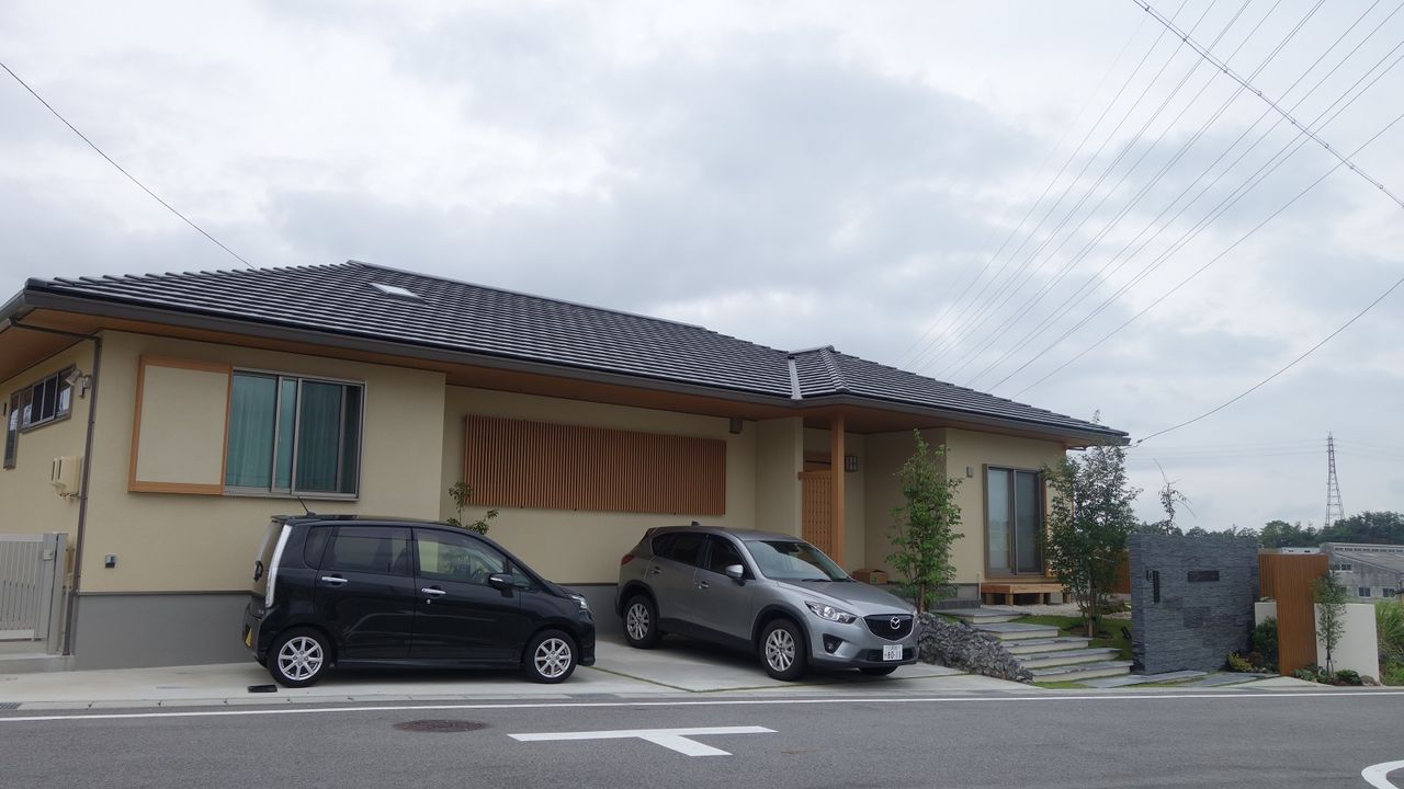 住友林業の和モダン平屋のエクステリアです 愛知県の外構ショップ Wise Gallery ワイズギャラリー エクステリア日記