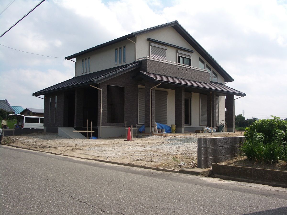 あま市で工事中の和モダン外構です 愛知県の外構ショップ Wise Gallery ワイズギャラリー エクステリア日記